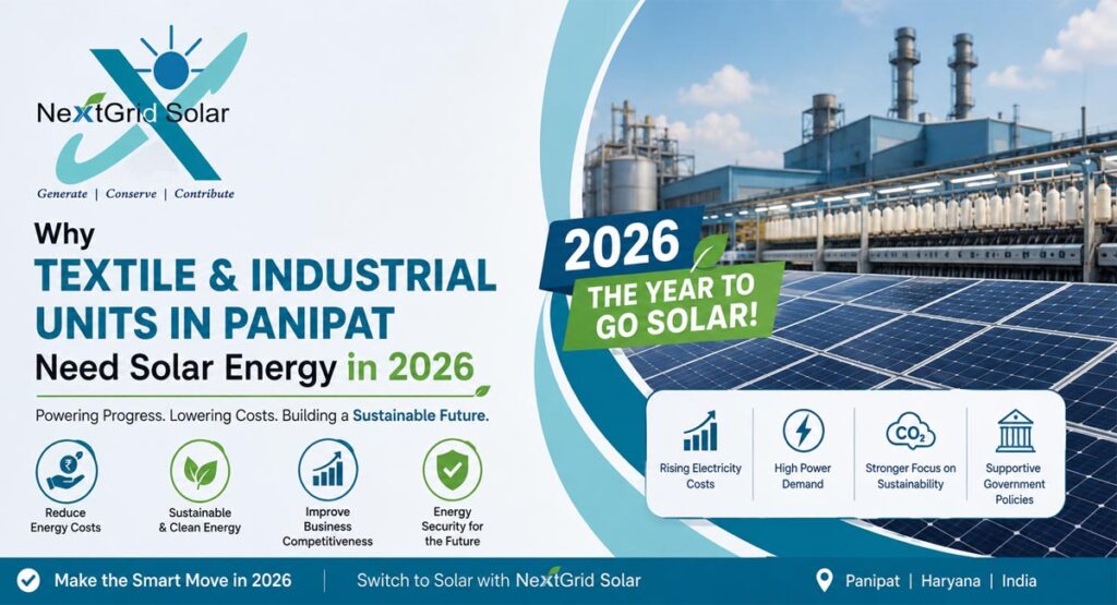 solar installation for textile industries in panipat